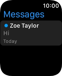Press the required text message.