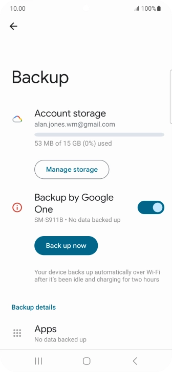Press Back up now and wait while the phone memory is backed up. Press Back up now and wait while the phone memory is backed up.
