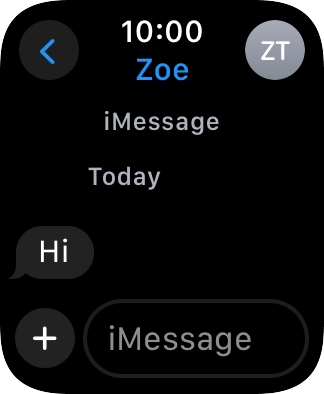 Press iMessage.