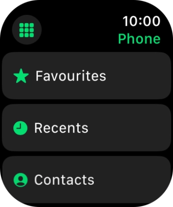 Press the keypad icon.