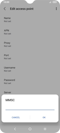 Key in http://mms.vodafone.co.uk/servlets/mms and press OK.