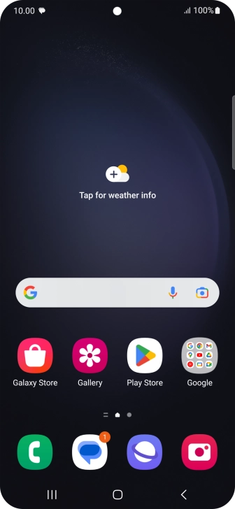 The text/picture message icon shows that you've received a new text or picture message.