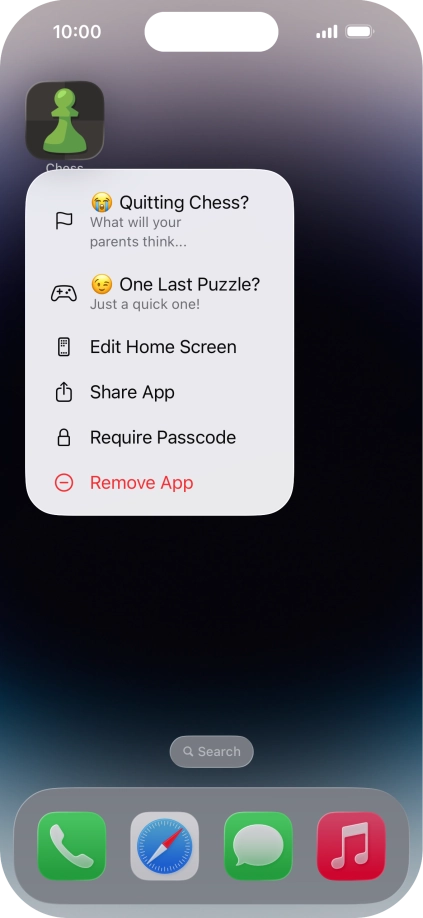 Press Require Passcode.