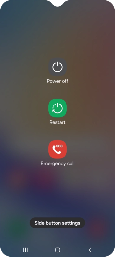 Press Power off.