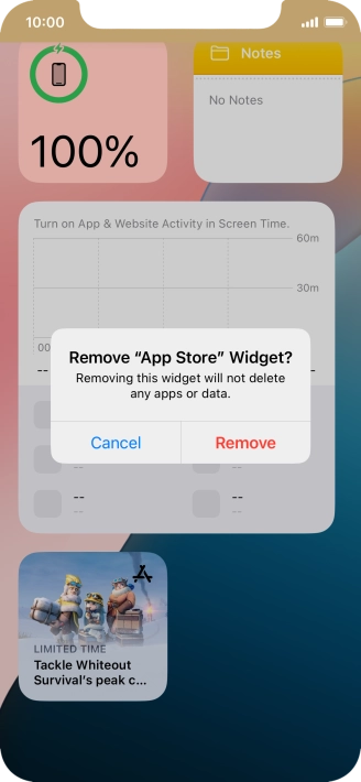 Press Remove. Press Remove.