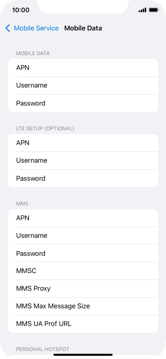 Press APN and key in wap.vodafone.co.uk.