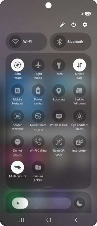 Press the Wi-Fi calling icon to turn the function on or off. Press the Wi-Fi calling icon to turn the function on or off.