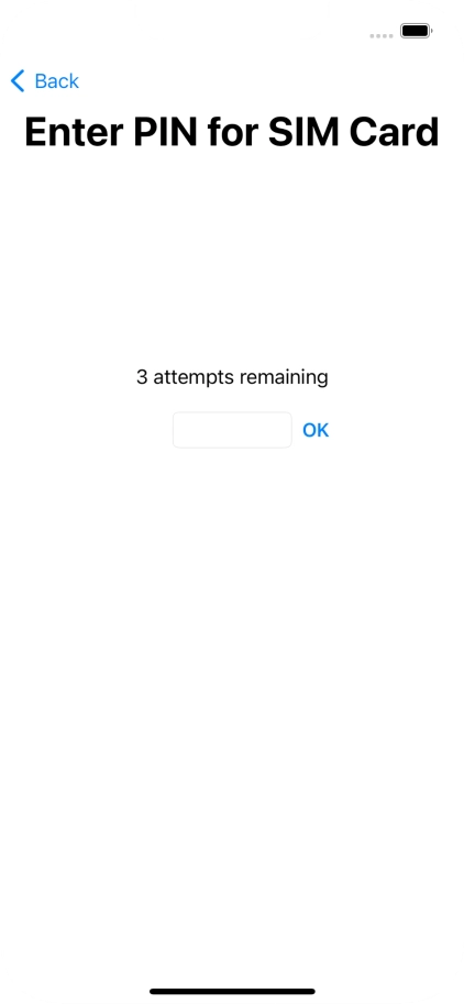 If your SIM is locked, key in your PIN and press OK.