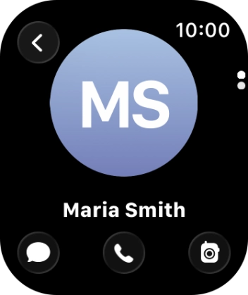 Press the call icon. Press the call icon.