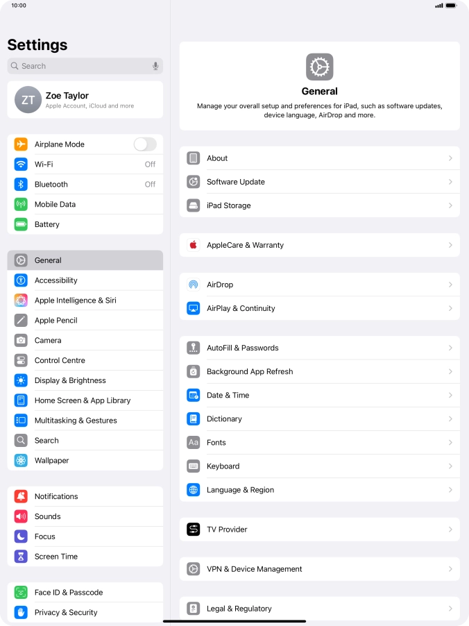 Press Display & Brightness.