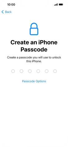 Press Passcode Options. Press Passcode Options.