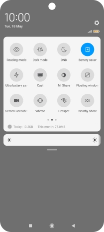 Press the Home key to return to the home screen.