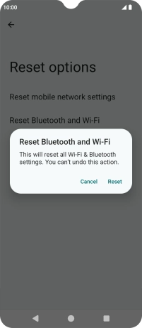 Press Reset. Press Reset.