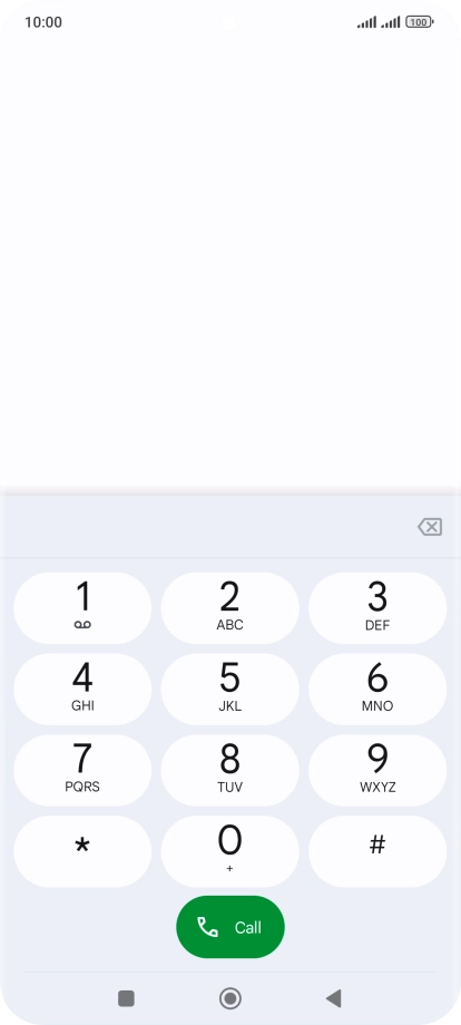 Press the Home key to return to the home screen.