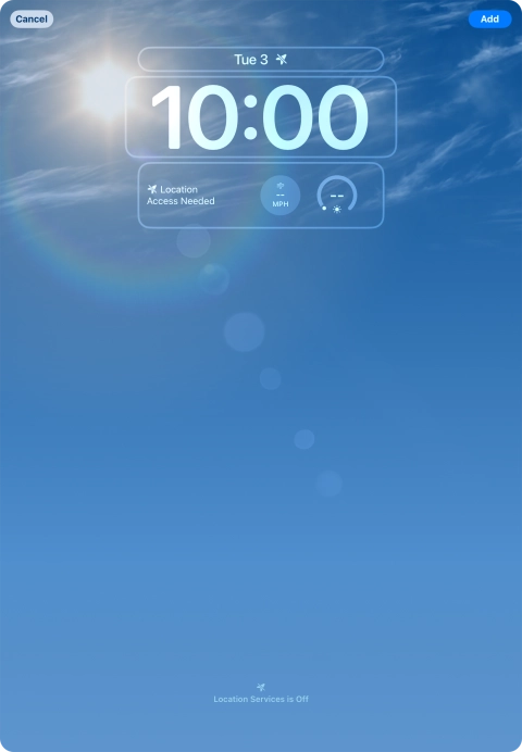 To customise the way the lock screen date is displayed, press the date widget and follow the instructions on the screen to select the required widget display mode. To customise the way the lock screen date is displayed, press the date widget and follow the instructions on the screen to select the required widget display mode.
