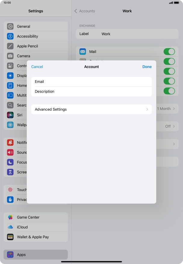 Press Advanced Settings. Press Advanced Settings.