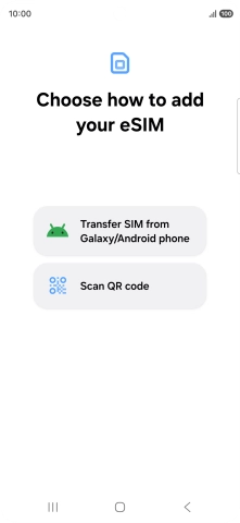 Press Scan QR code. Press Scan QR code.