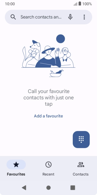 Press the menu icon.