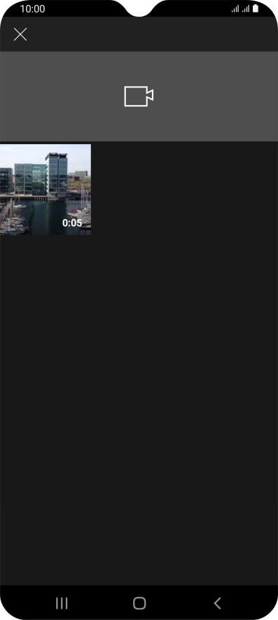 Press the required video clip.