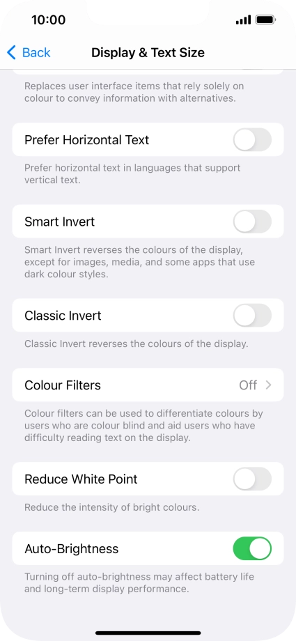 Press the indicator next to Press the indicator next to