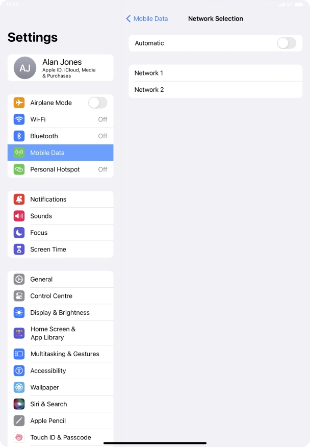 If you turn off the function, press the required network. If you turn off the function, press the required network.