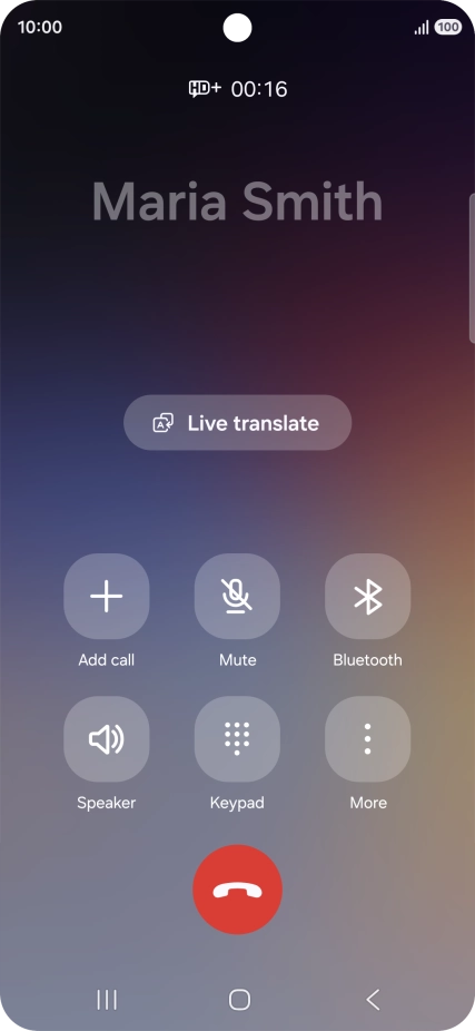 Press Live translate. Press Live translate.