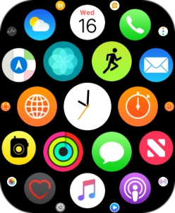 Press the music player icon.
