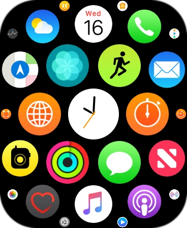 Press the music player icon.