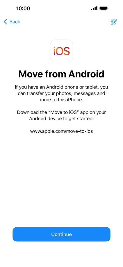 To transfer content to your phone, you need to install the app 