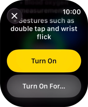 Press Turn On.