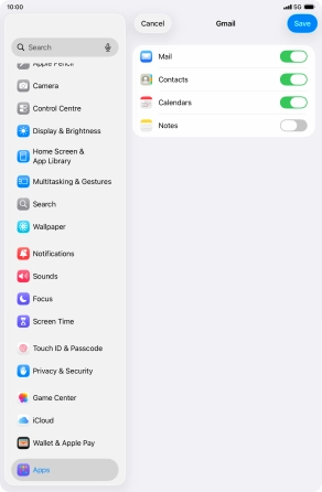 If this screen is displayed, you email account has been recognised and set up automatically. Follow the instructions on the screen to key in more information and finish setting up your tablet.