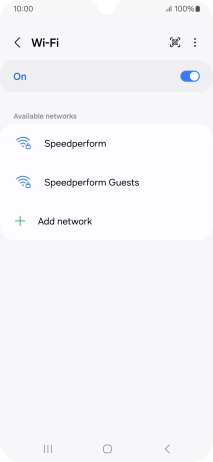 Press the menu icon. Press the menu icon.