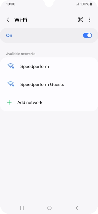 Press the menu icon. Press the menu icon.