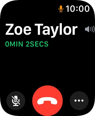 Press the end call icon to end the call and return to the home screen. Press the end call icon to end the call and return to the home screen.