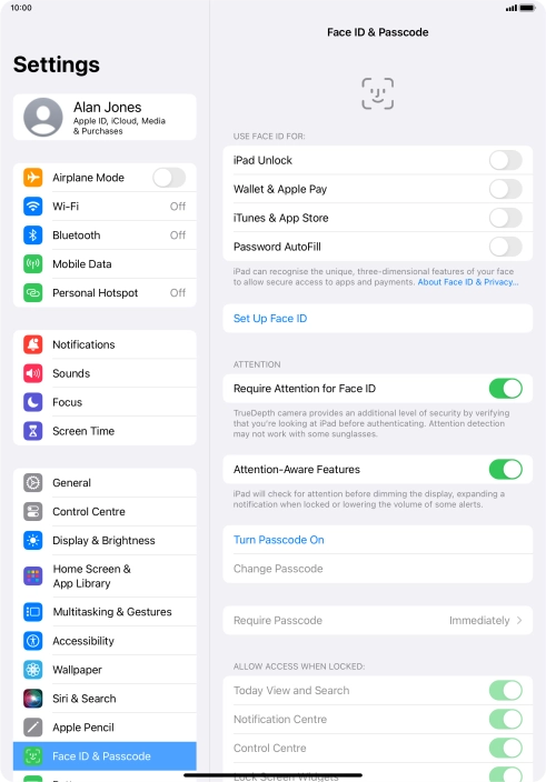 Press Set Up Face ID.