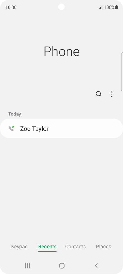Press the required number. Press the required number.