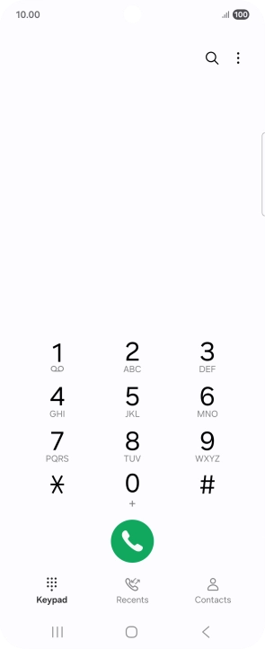 Press Recents.