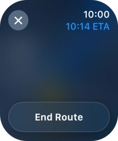 Press End Route.