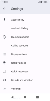 Press Calling accounts.