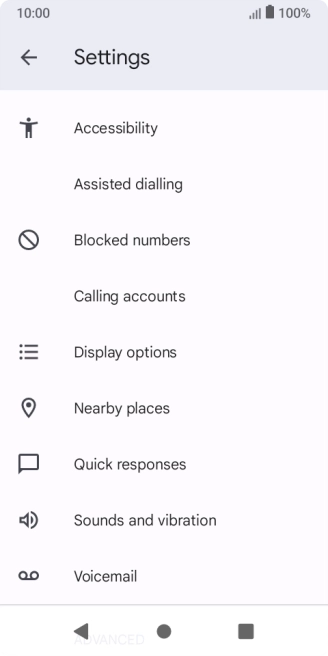 Press Calling accounts.
