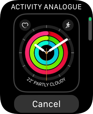 Turn the Digital Crown to see the different watch faces. Turn the Digital Crown to see the different watch faces.