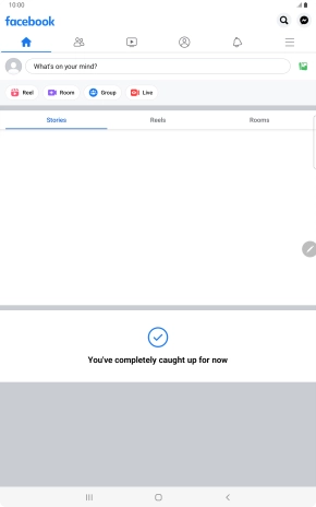 Press the text input field. Press the text input field.