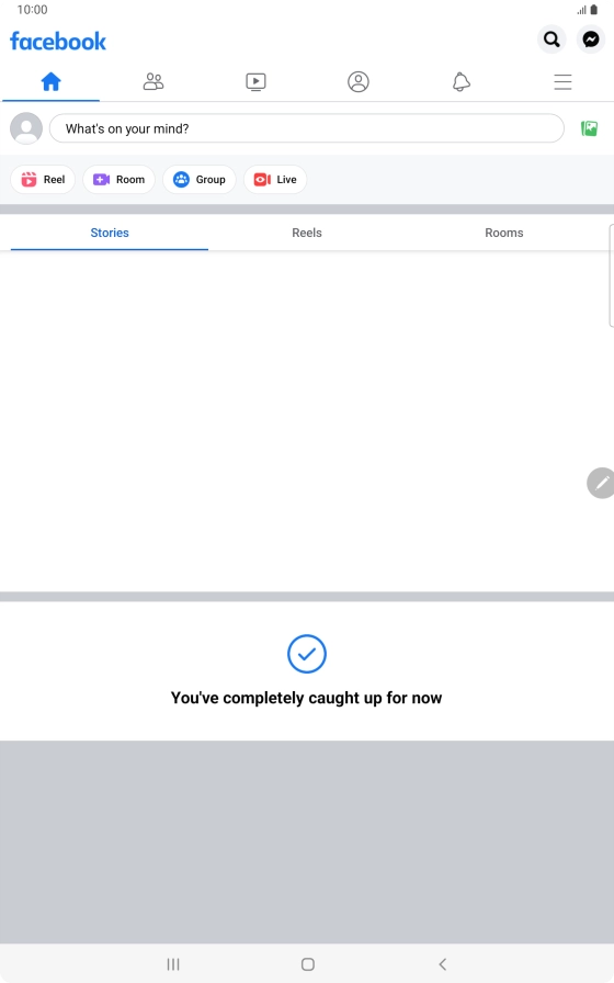 Press the text input field. Press the text input field.