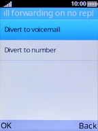 Select Divert to voicemail.