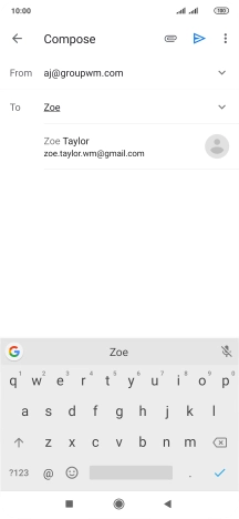 Press the required contact. Press the required contact.