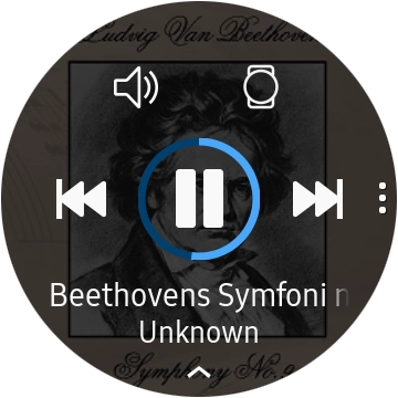 Press the volume icon. Press the volume icon.