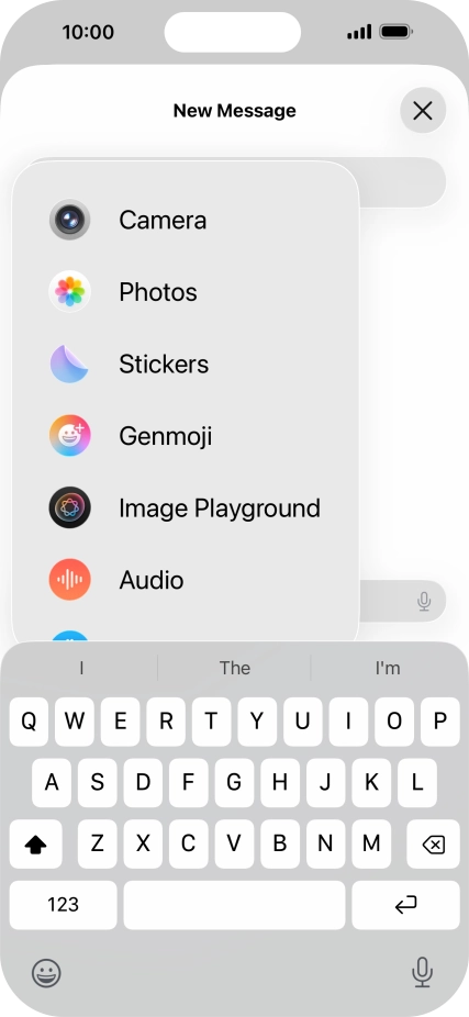 Press Genmoji.