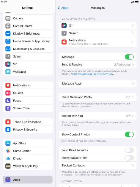 Press the Home key to return to the home screen.
