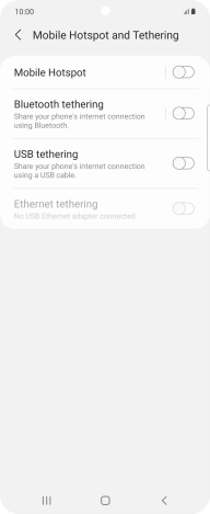 Press Mobile Hotspot. Press Mobile Hotspot.