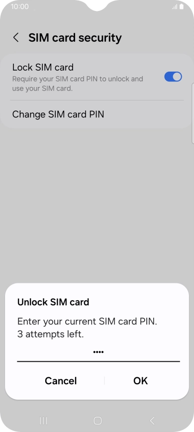 Key in your PIN and press OK. Key in your PIN and press OK.
